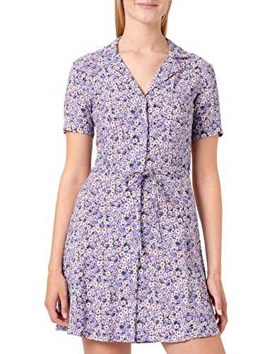 JdY Damen Jdystarr Life S/S Shirt Dress Wvn A Linie, Chalk Violet/Aop:cd Kamille Flowers, M EU von JdY