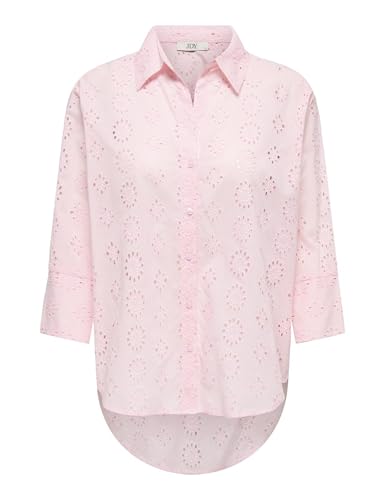 JdY Damen Jdytallie 3/4 Long Shirt WVN Noos Detaillierter Hemdkragen, Lang, Mit Volumenärmeln, Chalk Pink, XS von JdY