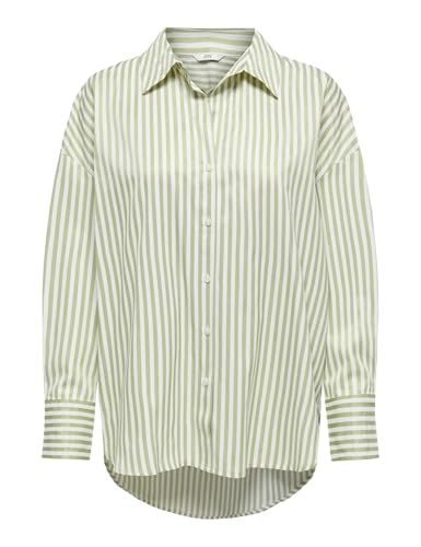 JdY Damen Jdyvesper L/S Loose Shirt WVN Noos, Cloud Dancer, Small von JdY