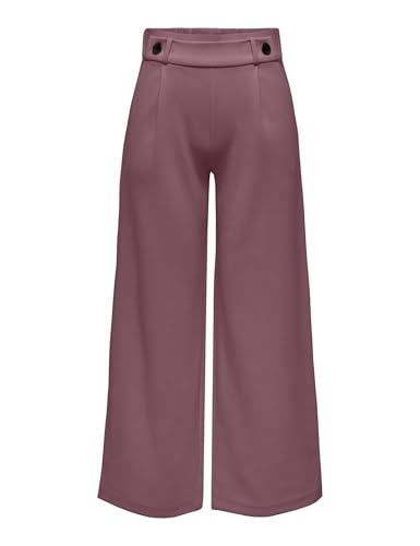 JdY Damen Marlene Hose Weit Geschnitten Schlupf Stoffhose GEGGO New Long Culotte Flare Pants, Farben:Braun-3, Größe:S / 30L von JdY
