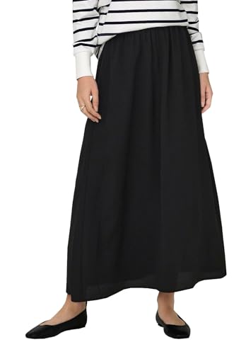 JdY Damen Maxi Rock JDYPiper Langer Sommerrock 15317335 Black S von JdY