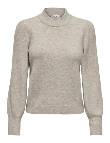JdY Damen Pullover Strick Rundhals Langarm Regular fit modisch Oberteil, Farben:Beige, Größe:XS von JdY