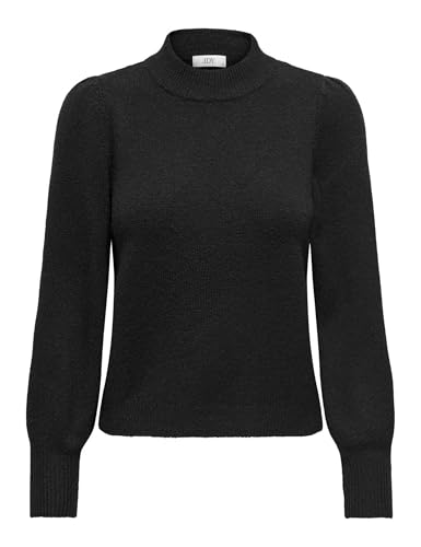 JdY Damen Pullover Strick Rundhals Langarm Regular fit modisch Oberteil, Farben:Schwarz, Größe:XS von JdY