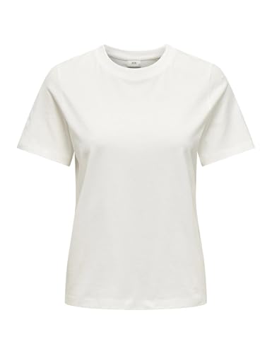 JdY Einfarbiges Stretch T-Shirt 2-er Pack Basic Rundhals Top Baumwolle Oberteil Set VMPAULA von JdY