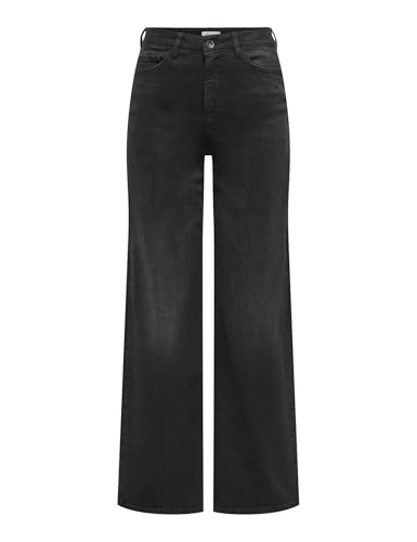JdY Jdyfelina-Fina Hw Wide Blk Jeansdnm Noos von JdY