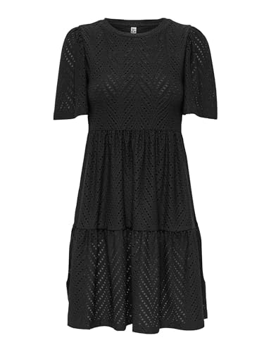 JdY Damen JDYCARLA CATHINKA S/S Dress JRS ATK Kleid, Black, L von JdY