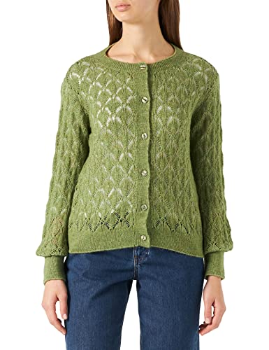 JdY Women's JDYLETTY L/S Structure Cardigan KNT Strickjacke, Iguana/Detail:Melange, S von JdY