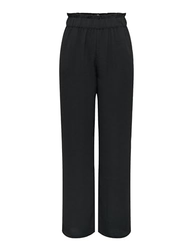 JdY Damen JDYDIVYA Life HW Wide Pants WVN NOOS Hose, Schwarz, XS / 32L JdY Damen JDYDIVYA Life HW Wide Pants WVN NOOS Hose, Schwarz, XS / 32L von JDY