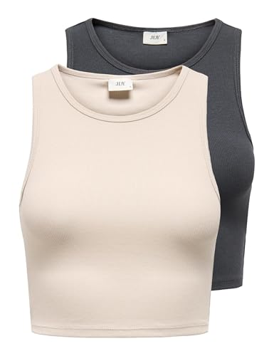 Jdysofia S/L Crop Tank Top 2-Pack JRS von JdY