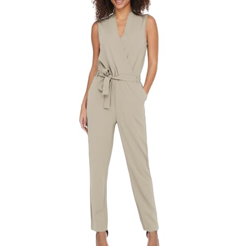 ONLY JDY Damen Jumpsuit JDYHONEY LIFE S/L JUMPSUIT JRS NOOS (Chateau Gray, S) von JdY