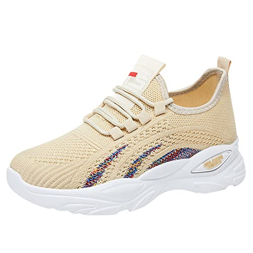 Jdamsixygs Casual Damenschuhe Outdoor Fitness Damen Bequem Slip on Sneakers Gesundheitsschuhe Atmungsaktiv Turnschuhe Damen Schuhe Sommer Straßenlaufschuhe von Jdamsixygs