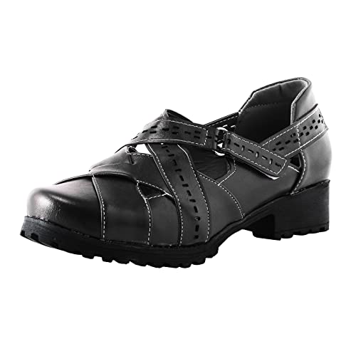 Jdamsixygs Freizeit Damen Vier Jahreszeiten Einfarbig Rutschfeste Quadratische Absätze Runde Zehe Atmungsaktive Hakenschlaufe Sandalen Schuhe Damen Schuhe Wasserdicht 39 (Black, 39) von Jdamsixygs