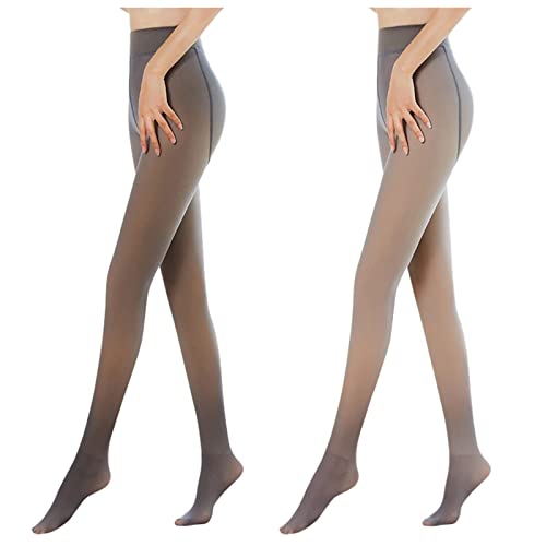 Strumpfhosen Damen Winter,Fleece Strumpfhose Gefütterte Strumpfhose Warme Gefälschte Durchscheinend Dicke Pantyhose Plüschstrümpfe Grosse Grössen Bauchweg Thermostrumpfhose Thermal Tights Leggings von Jdamsixygs