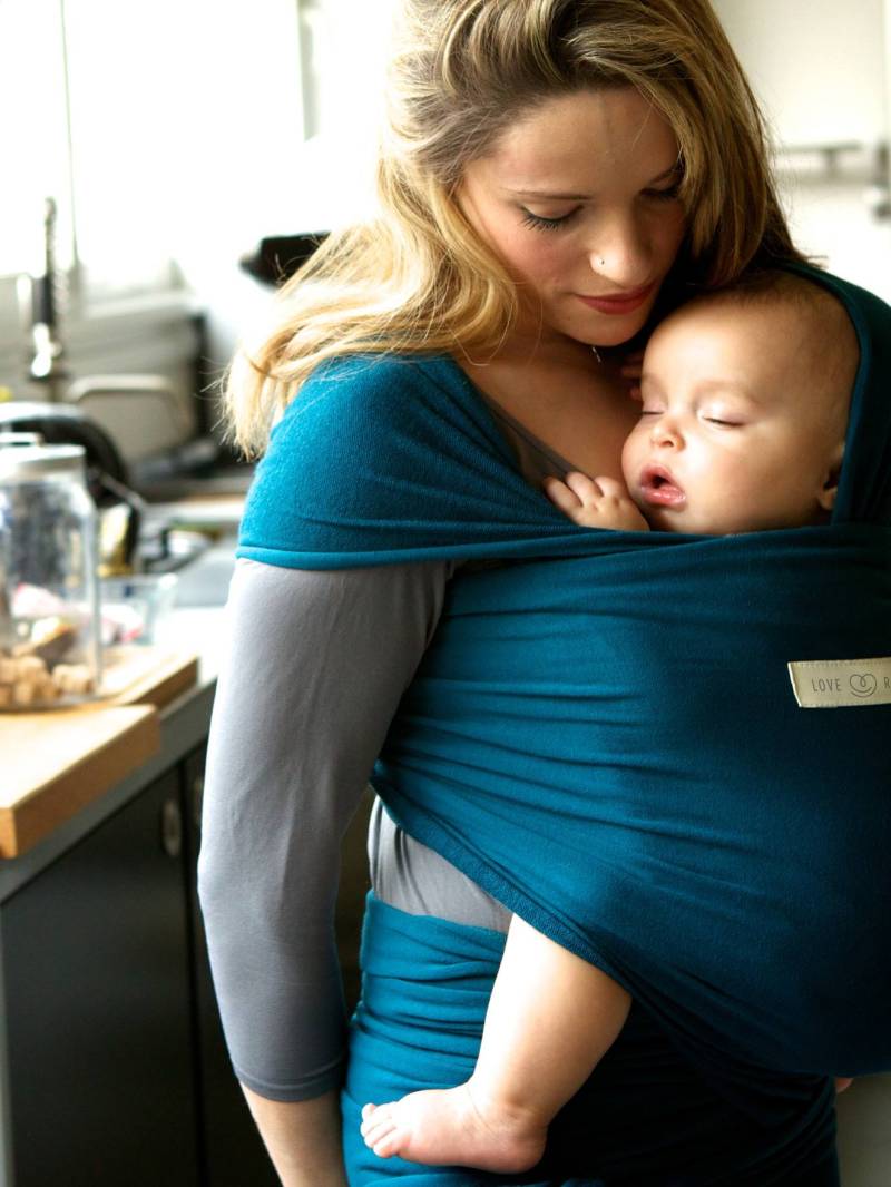 Baby Tragetuch Bio-Baumwolle LOVE RADIUS by JPMBB von Je Porte Mon Bebe