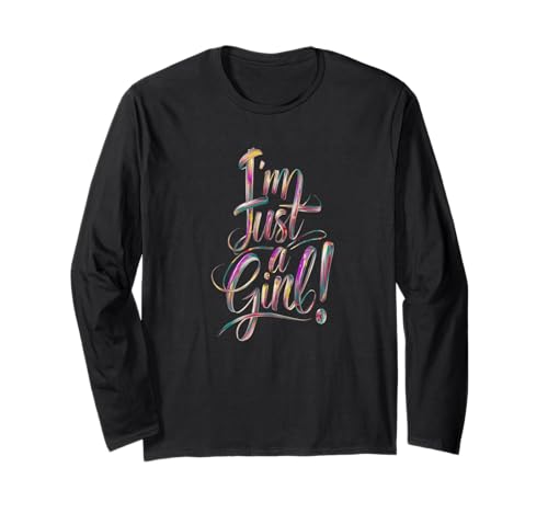Ich Bin nur EIN Mädchen Langarmshirt Ich Bin nur EIN Mädchen Langarmshirt von Je suis juste une fille