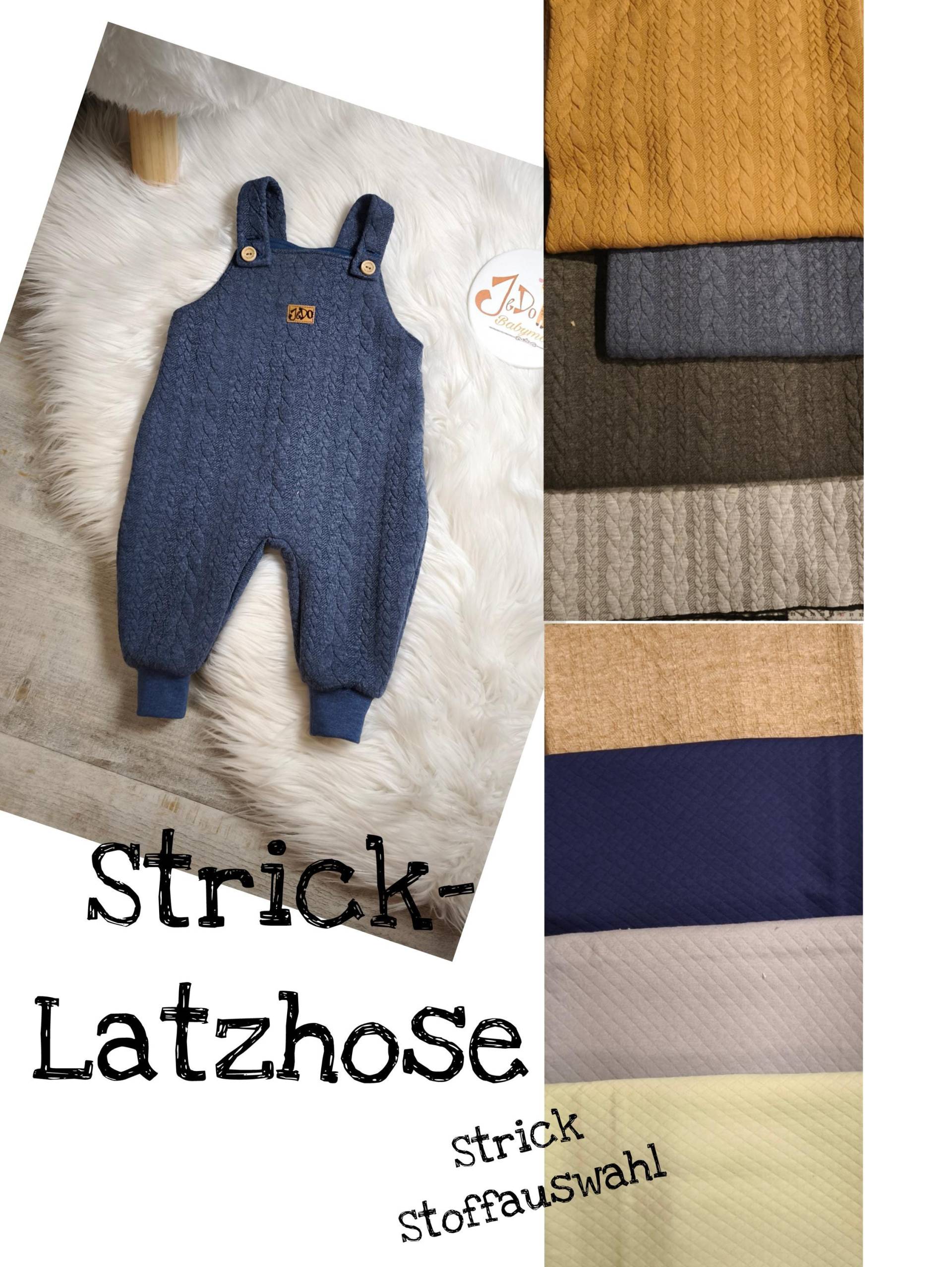 Latzhose Strickmuster von JeDoBabymode