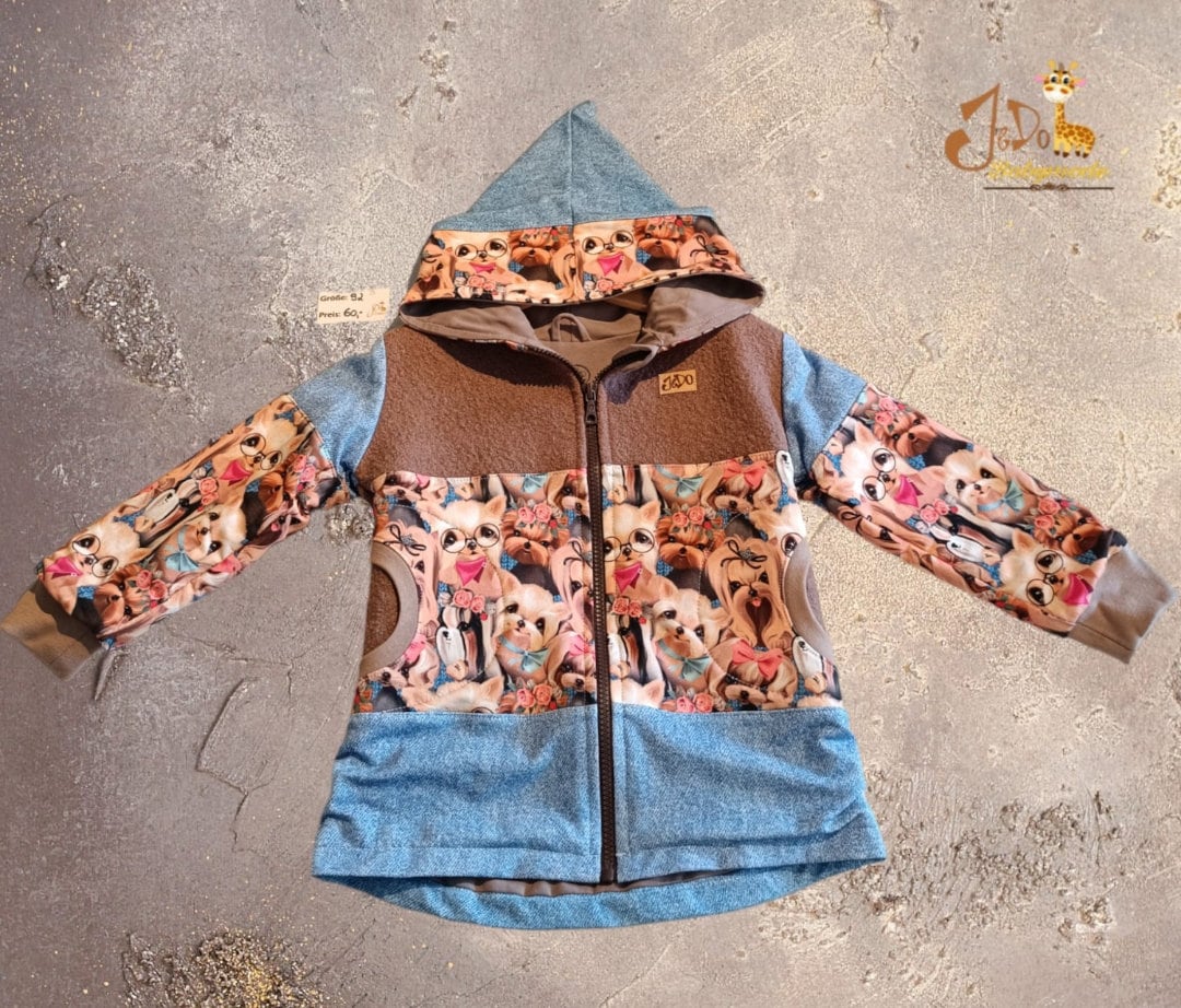 Sweatjacke Im Patchwork Style Gr. 92 von JeDoBabymode