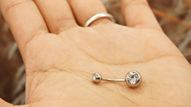 Piercing Nabel Chirurgenstahl Einkristall Strass Bauchnabel Ringe Ombligo 5/8mm Kugel Nombril von JeMeeJewellery