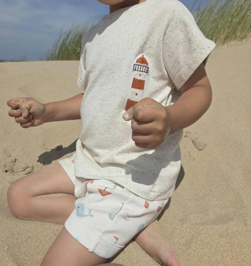 Set Oversize Tshirt Mit Shorts Kinder Jungen Mädchen | Kindershirt Unisex Tshirt Lockerer Schnitt Short Aus Rippjersey Gr 62 - 116 von JeMiLaHandmade