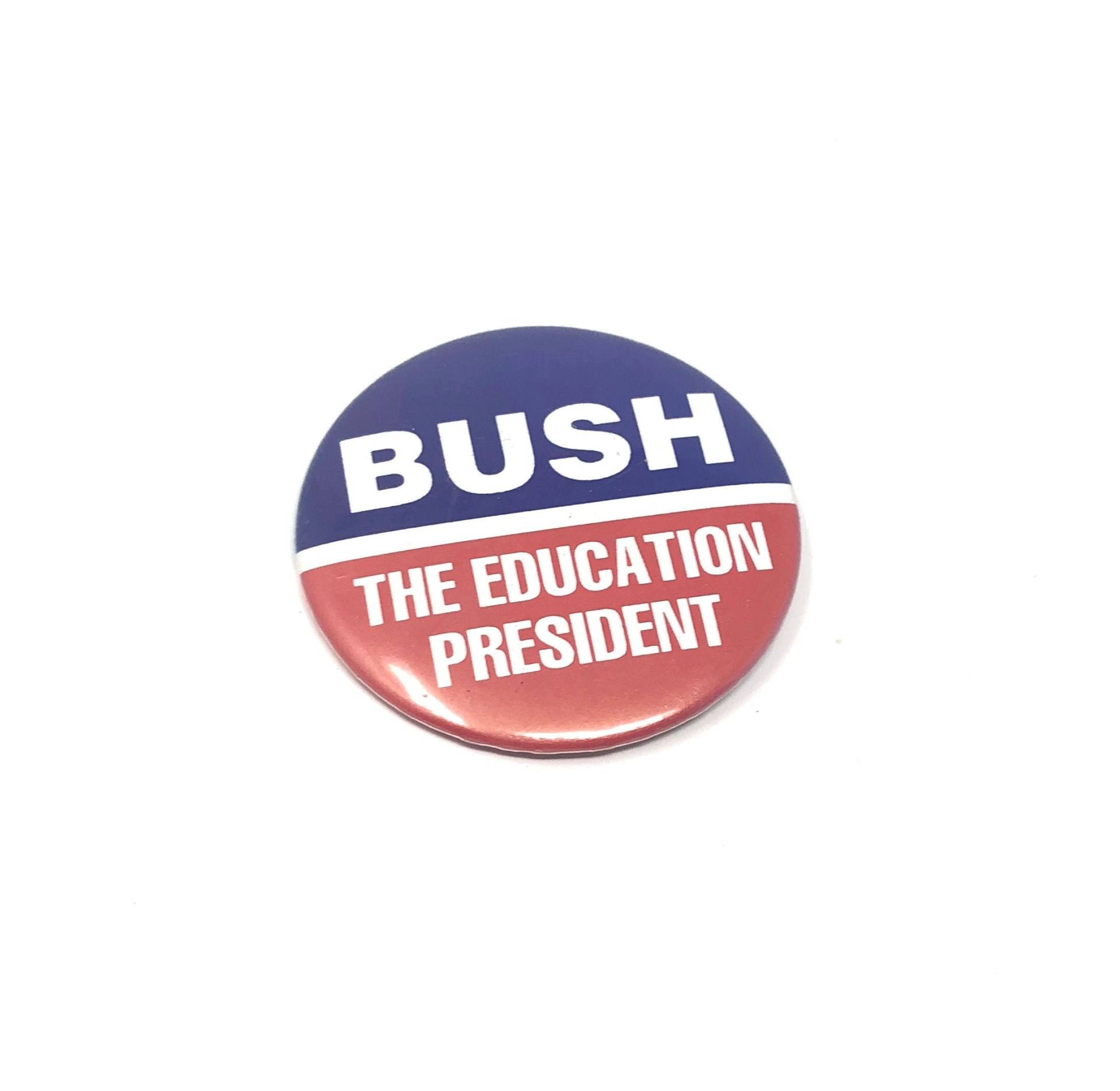 1988 The Education President George Bush Political Campaign Pin Button von JeTayTreasures