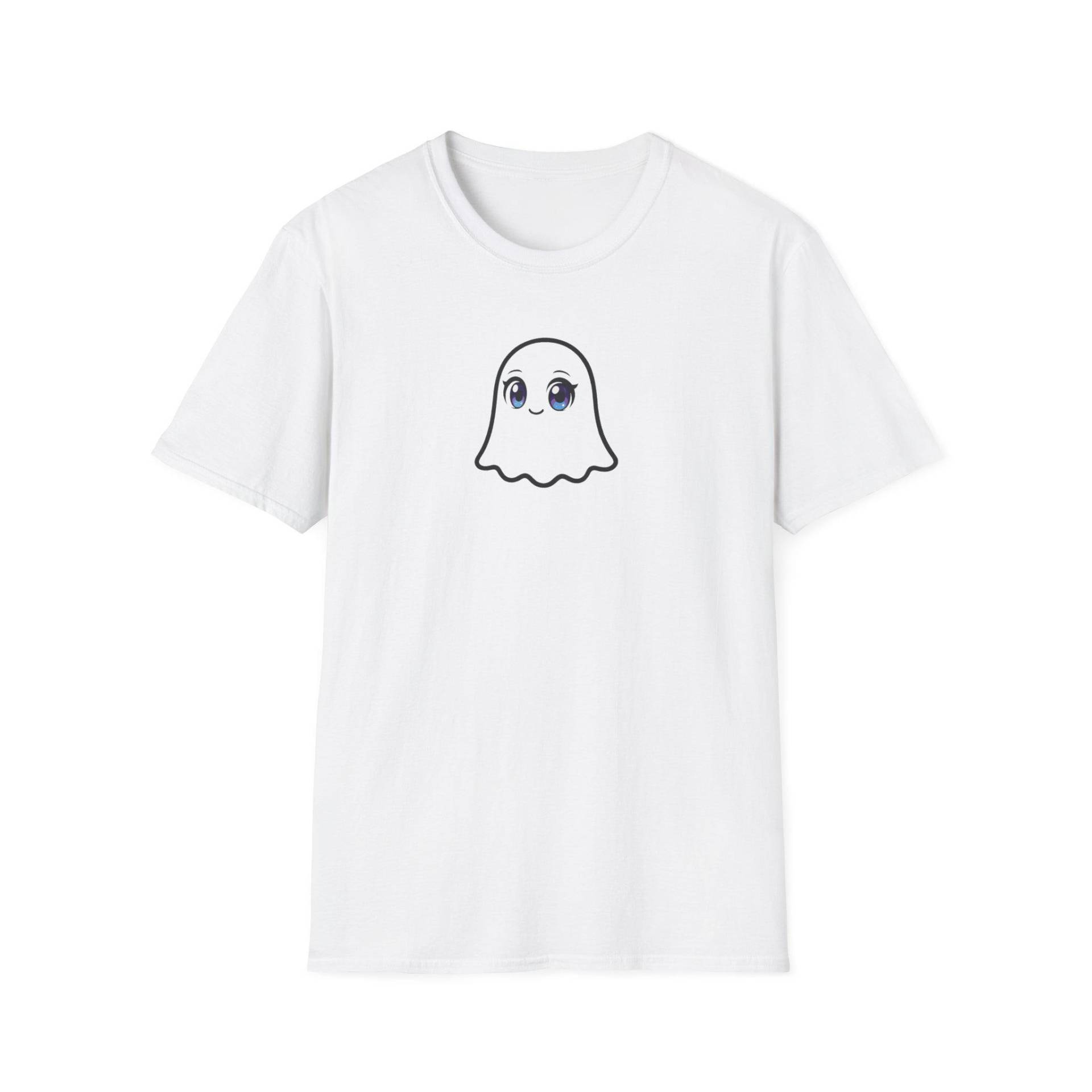 Cute Little Ghost T-Shirt Unisex Softstyle Shirt, Fun Casual Wear, Minimalist Design Cute Little Ghost T-Shirt Unisex Softstyle Shirt, Fun Casual Wear, Minimalist Design von JeVaWear