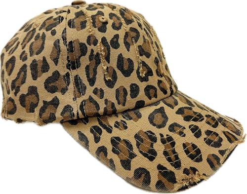 Jeamis Leopard Baseball Cap Kappe Cappy Unisex Sonnemütze Trucker Basecap Leo (DE/NL/SE/PL, Alphanumerisch, Einheitsgröße, Khaki) von Jeamis