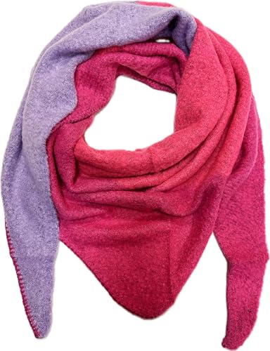 Jeamis XXL Dreieck Strickschal Warmer Winter Schal Fashion Tuch Herbst Frühling Schlauschal (Pink) von Jeamis