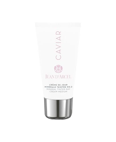 JEAN D’ARCEL - CAVIAR crème de jour minérale teintée no.2 - Zart getönte Anti-Aging Tagescreme - Gleicht Hautunebenheiten aus - 50ml von JEAN D'ARCEL
