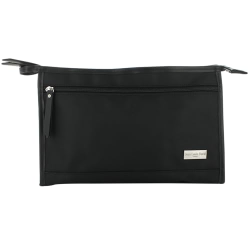 Jean Louis David – Kosmetiktasche für Herren, groß, Schwarz – Reißverschluss, Schwarz, Klassisch Jean Louis David – Kosmetiktasche für Herren, groß, Schwarz – Reißverschluss, Schwarz, Klassisch von Jean Louis David