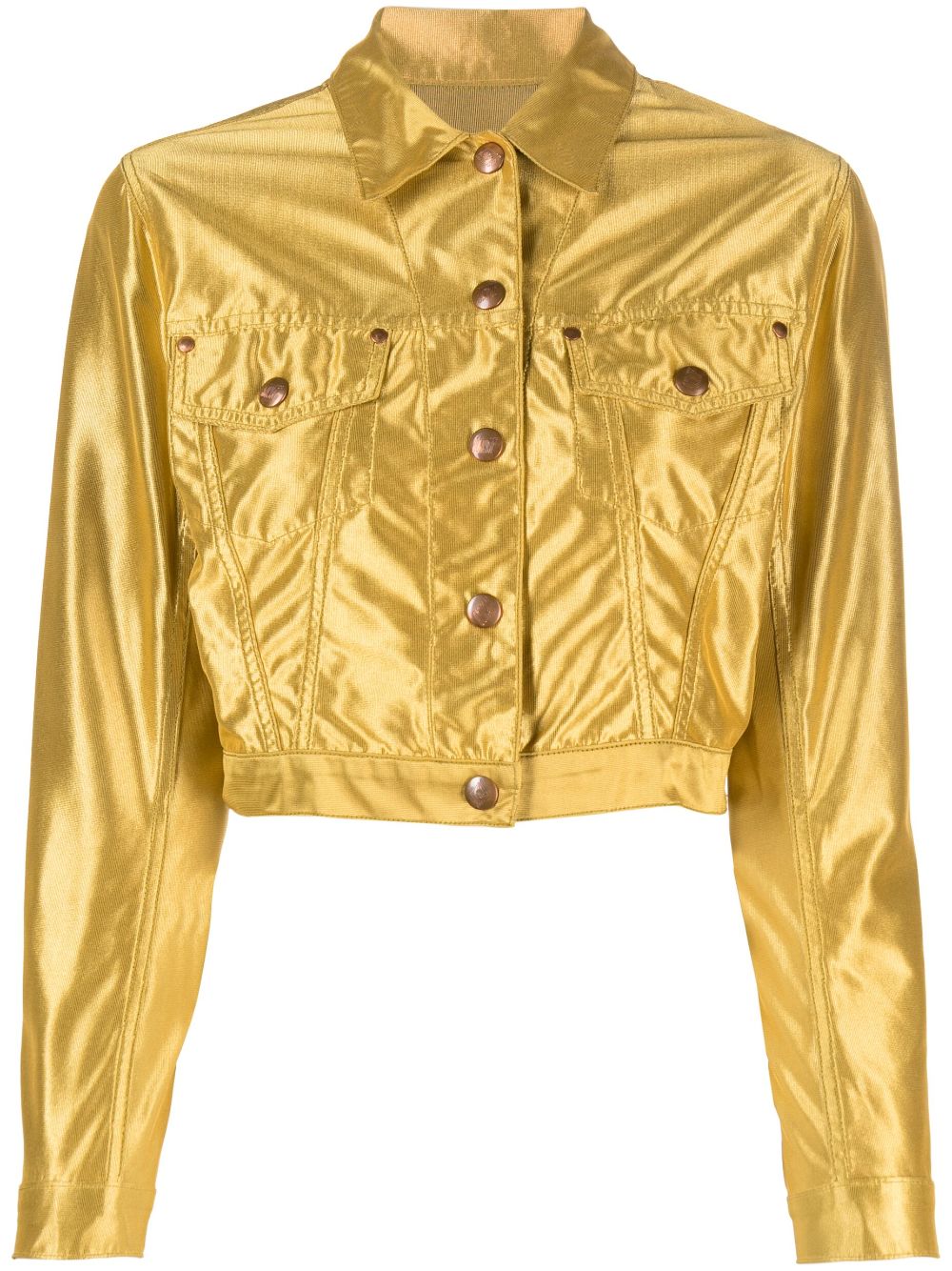 Jean Paul Gaultier Pre-Owned 1990s Cropped-Jacke - Gold von Jean Paul Gaultier Pre-Owned