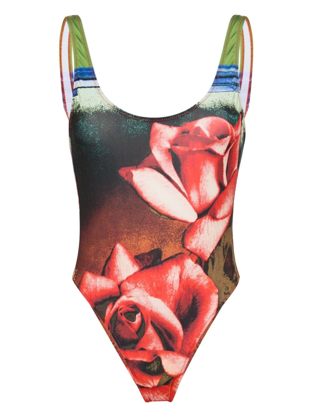 Jean Paul Gaultier The Red Roses swimsuit - Rot von Jean Paul Gaultier