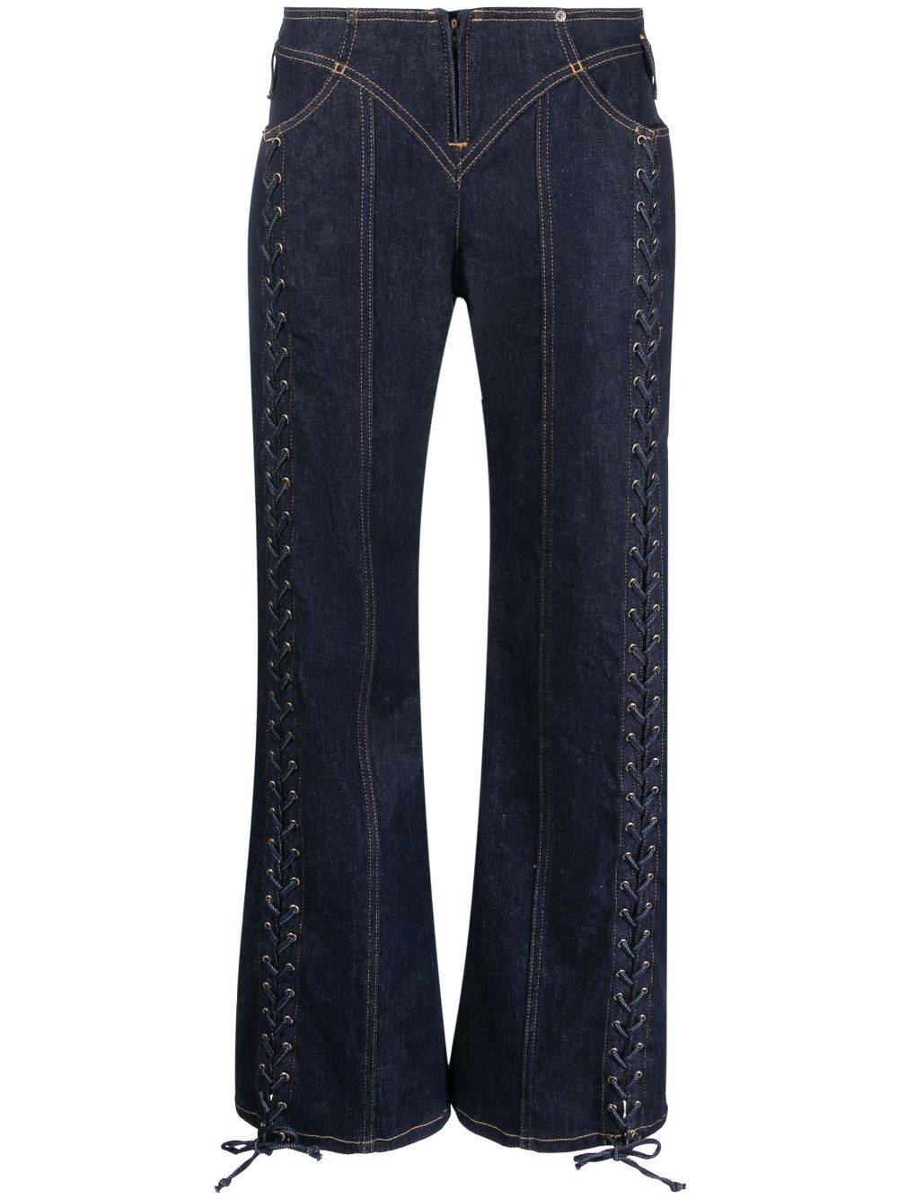 Jean Paul Gaultier Tief sitzende Jeans - Blau von Jean Paul Gaultier