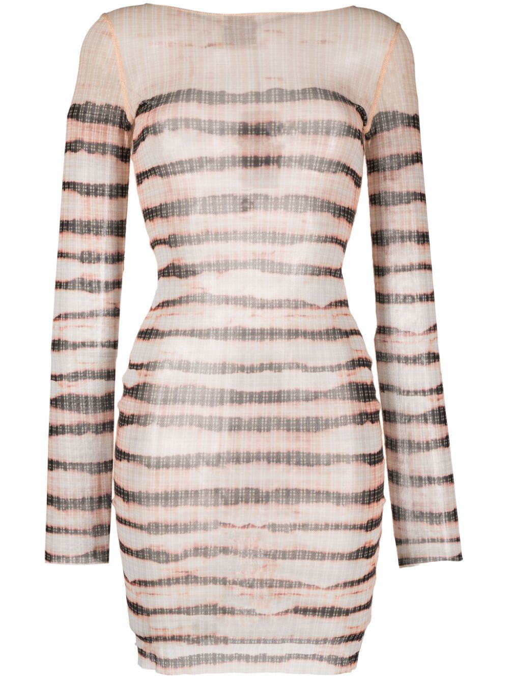 Jean Paul Gaultier x KNWLS Kleid mit Streifen - Nude von Jean Paul Gaultier