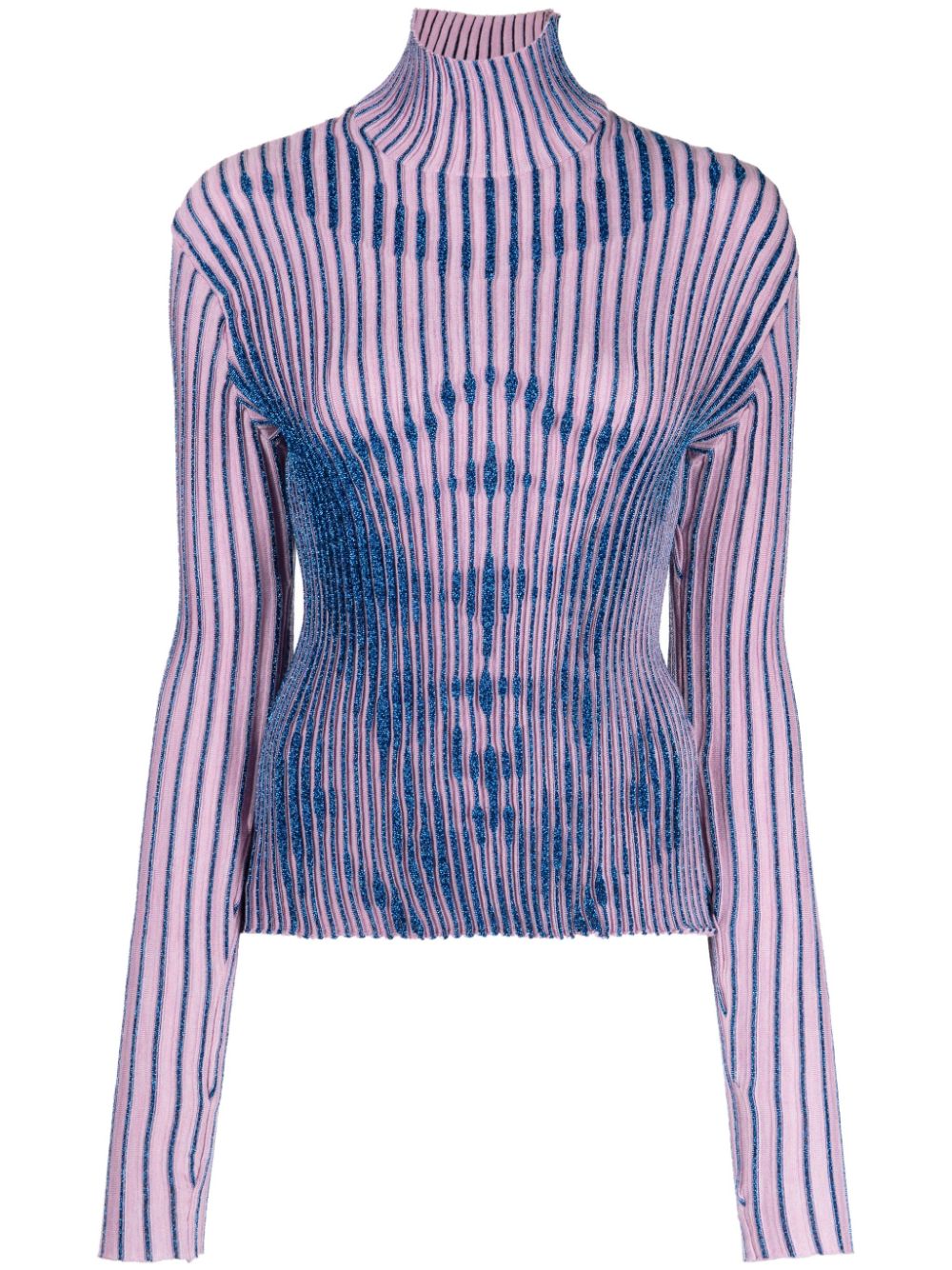 Jean Paul Gaultier Gestreifter Pullover - Blau von Jean Paul Gaultier