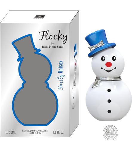 Jean-Pierre Sand - Flocky Smily - Eau de Parfum, 30ml - Parfum für Frauen und Männer im Sammlerflakon, ideal als Geschenk - im Schneemann-Flakon (Smily) von Jean-Pierre Sand