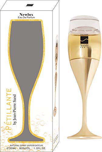 Jean-Pierre Sand - New Lux Pétillante - Eau de Parfum, 30ml - Parfum für Frauen im Sammlerflakon, ideal als Geschenk - Damenparfum im Sekt Glas-Flakon von Jean-Pierre Sand