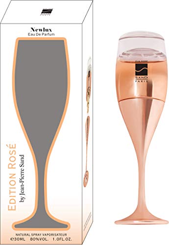 Jean-Pierre Sand - New Lux Rosé - Eau de Parfum, 30ml - Parfum für Frauen im Sammlerflakon, ideal als Geschenk - Damenparfum im Sekt Glas-Flakon von Jean-Pierre Sand
