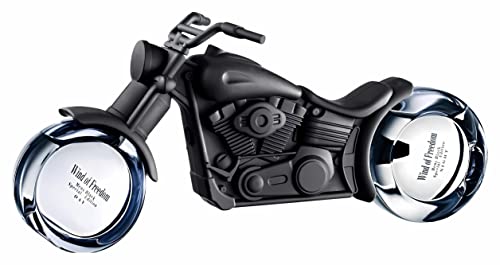 Jean-Pierre Sand - Wind of Freedom - Eau de Parfum, 30ml day + 50ml night - Parfum für Männer im Sammlerflakon - Herrenparfum im Motorrad-Flakon (Black) von Jean-Pierre Sand