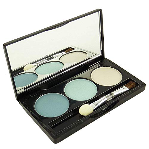 Jean D'Arcel brillant Eye Shadow Trio Lidschatten Pallette Augen Make Up 3x1,5g - 3 light blue/zart blau von Jean dArcel