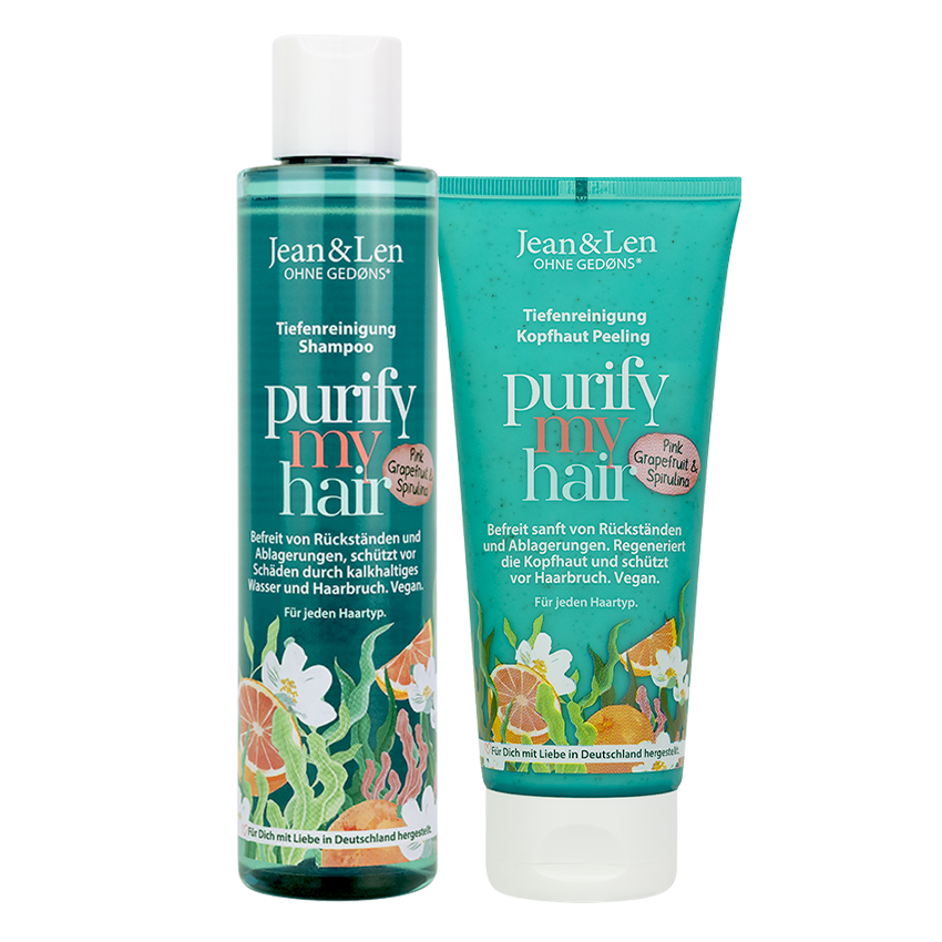 Haar Tiefenreinigung im Set mit Shampoo & Kopfhaut Peeling | Jean&Len von Jean&Len
