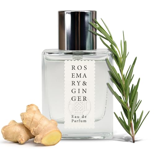 Jean & Len Rosemary & Ginger Eau de Parfum, würzig-frischer Duft nach Rosmarin & Ingwer, hergestellt in Manufakturarbeit, minimalistische Glasflasche, Parfum für Damen und Herren, 30 ml von Jean & Len