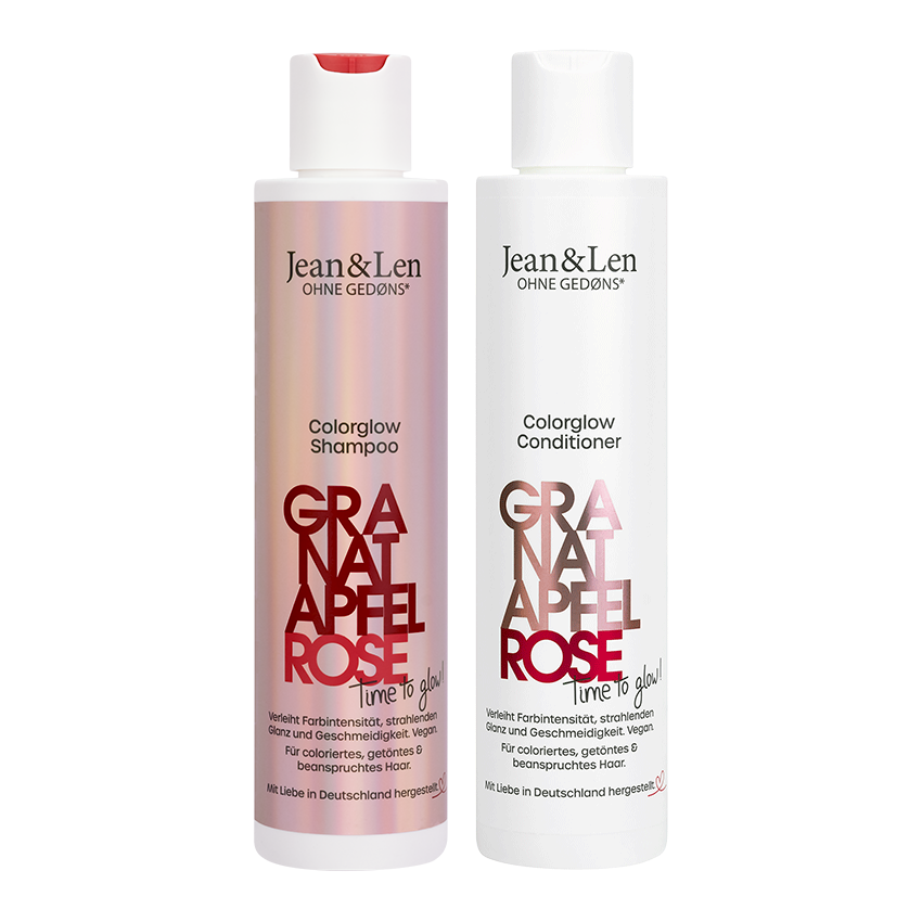 Pflege für coloriertes Haar Granatapfel/Rose | Jean&Len von Jean&Len