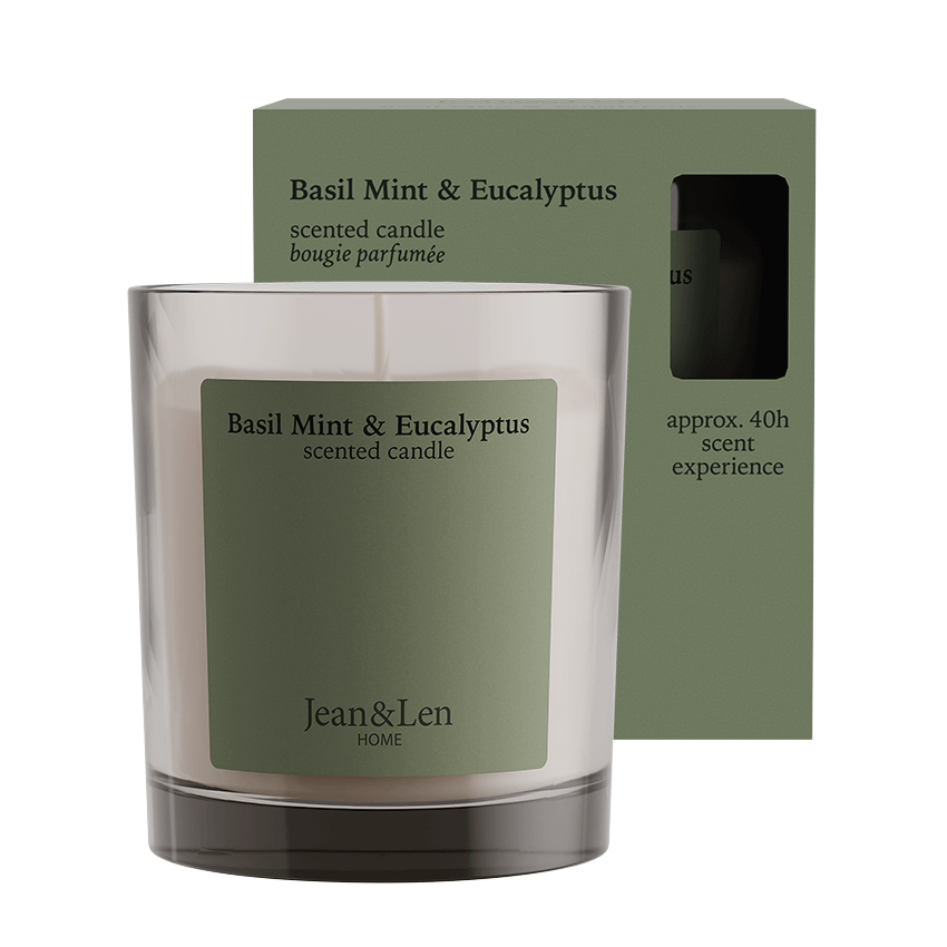 Eukalyptus Duftkerze mit Basilikum-Minze ? Wellness pur | Jean&Len von Jean&Len