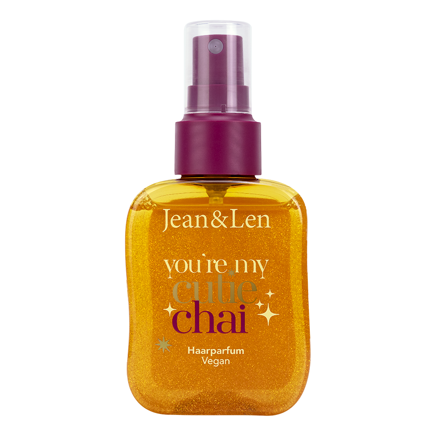Winterlicher Haarduft mit Gold-Glitzerpartikeln | Jean&Len von Jean&Len