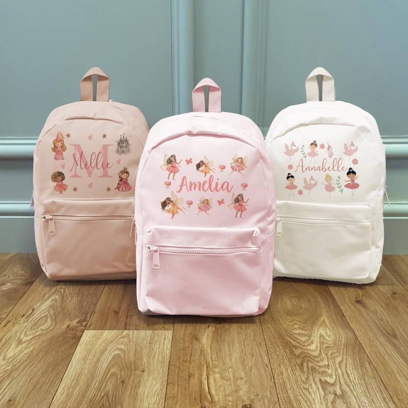 Personalisierter Mädchen Rucksack - Kinder Schultasche Kinderwagentaschen Back To School Kindertaschen Rucksäcke von JeanAndMoon