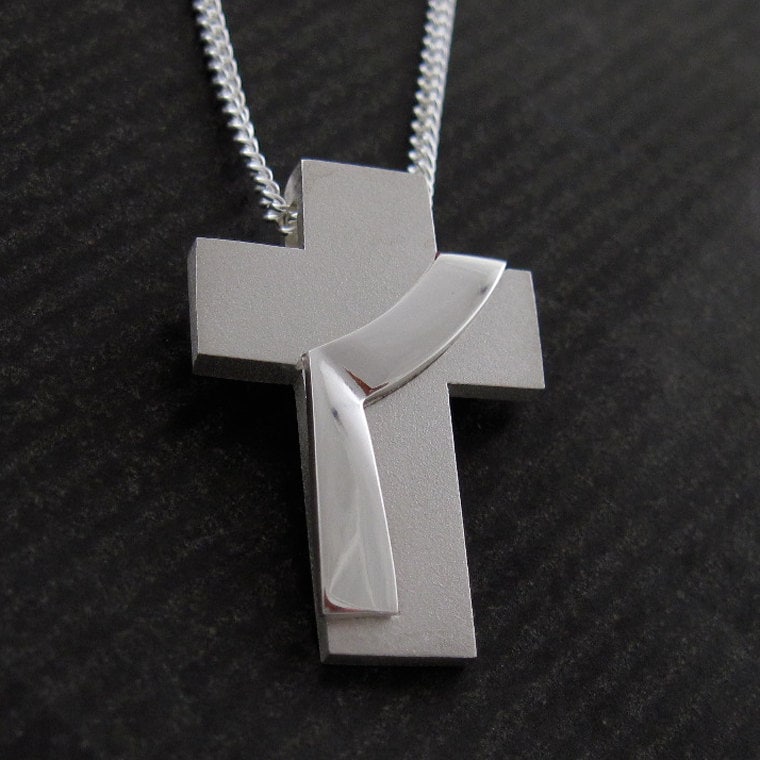 Diakon Schmuck, Große Stola Kreuz Halskette, Sterling Silber Anhänger Mit Kette, Von Unserem Spiritus Christian Jewelry von JeanDesignsJewelry