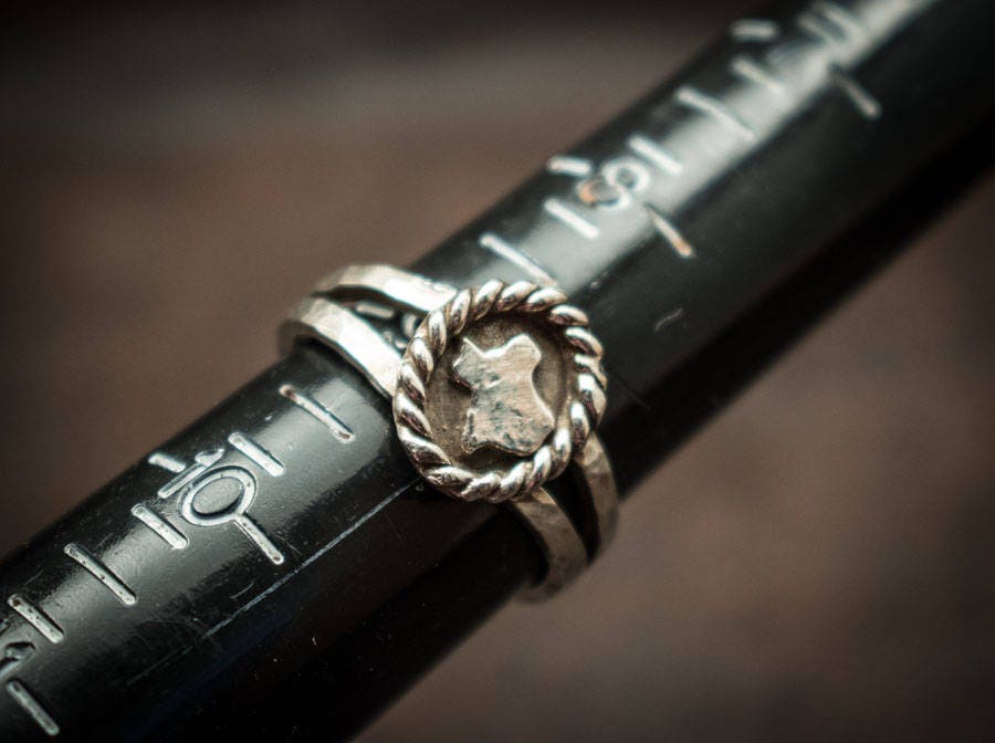Silber Texas Ring Oval von JeanMegahanArt
