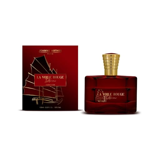 JEANNE ARTHES – Herrenparfüm La Voile Rouge Intense – Eau de Parfum – 100 ml Sprühflasche – Hergestellt in Grasse von Jeanne Arthes