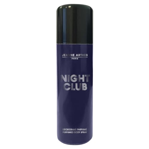 JEANNE ARTHES - Deodorant für Herren Night Club – Duftspray – Duft Moschus Jasmin – 200 ml von Jeanne Arthes