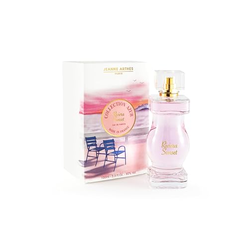 JEANNE ARTHES – French Way Of Life Eau de Parfum für Damen – Azur Collection – Riviera Sunset – Blumig & Fruchtig – Moschus & Sandelholz – Hergestellt in Grasse – Geschenk für Damen – 100 ml von Jeanne Arthes